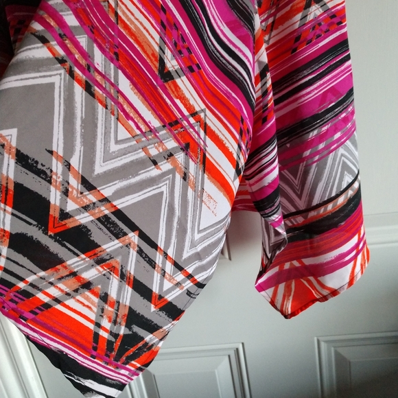 TARGET 1X Zig Zag Hem Sleeveless A-line Blouse NEW - Picture 6 of 10